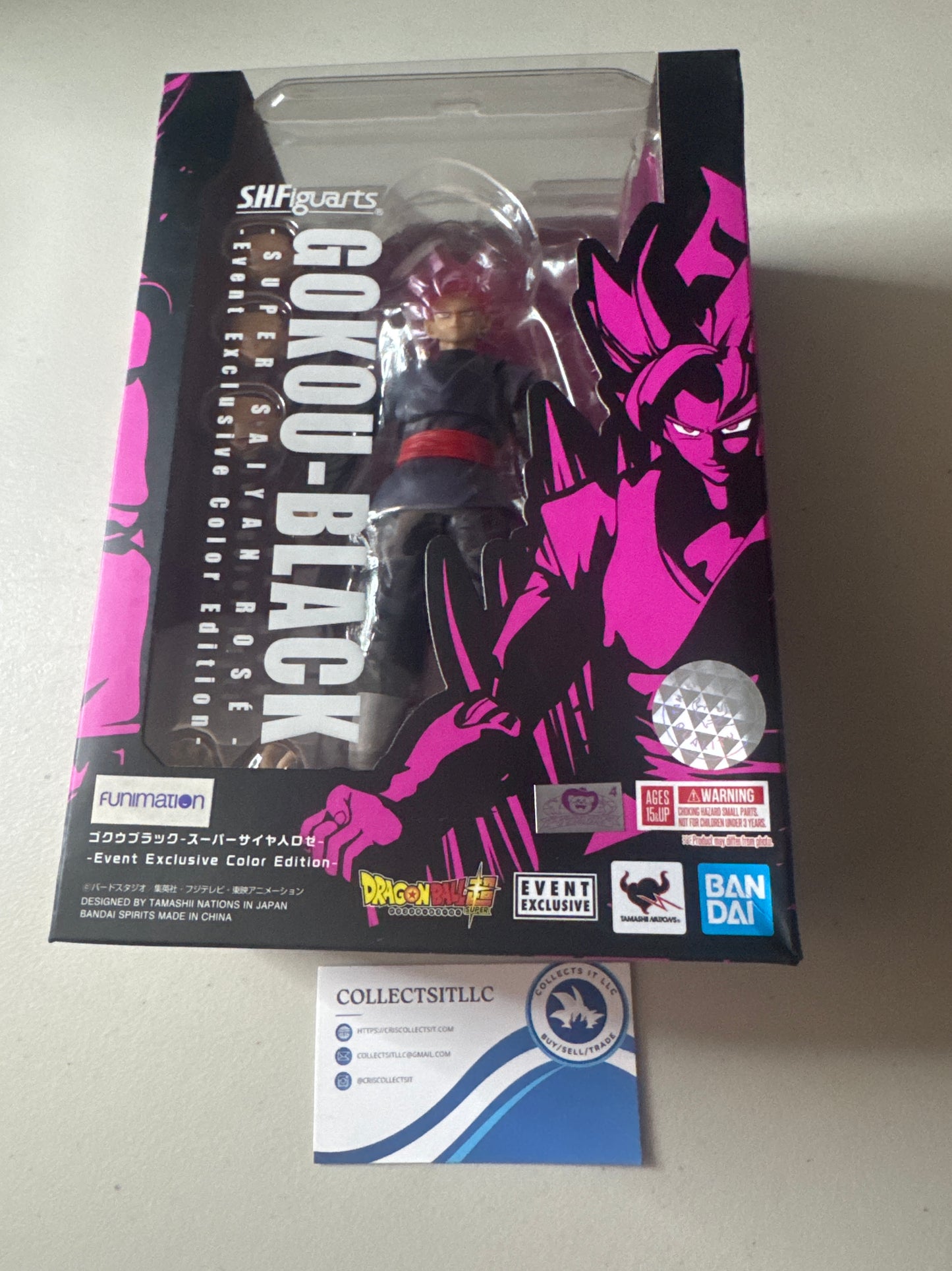 Sh Figuarts Goku Black Sealed