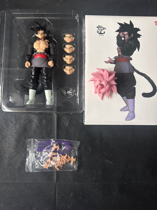 SH Figuarts Kong Studios Dragon Ball Z Goku Black Black Fur SSJ4 K014 *RARE*
