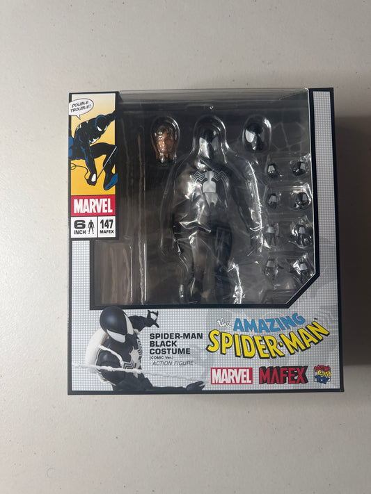 Mafex Black Suit Spiderman New