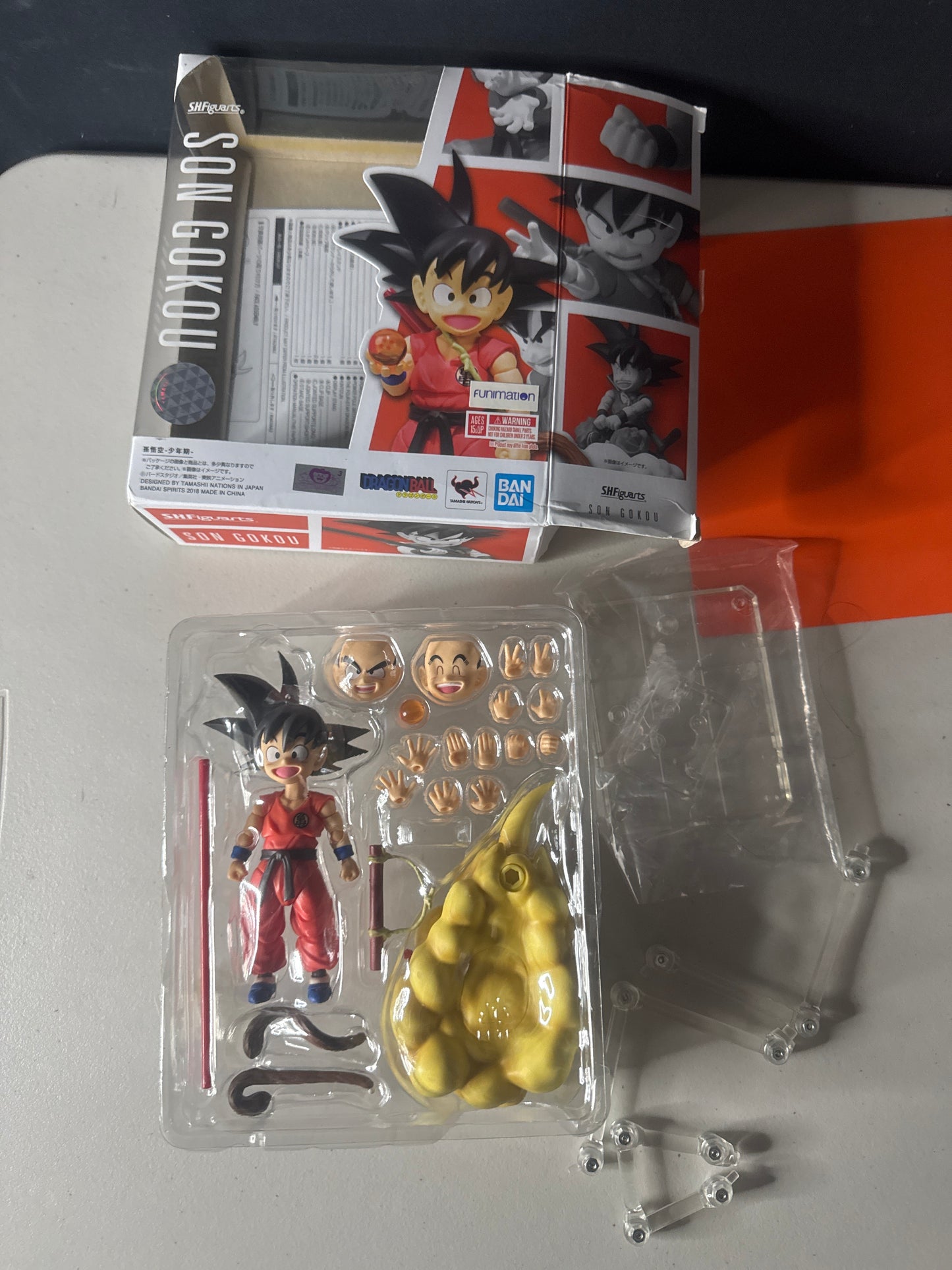 Sh Figuarts kid goku pre-owned