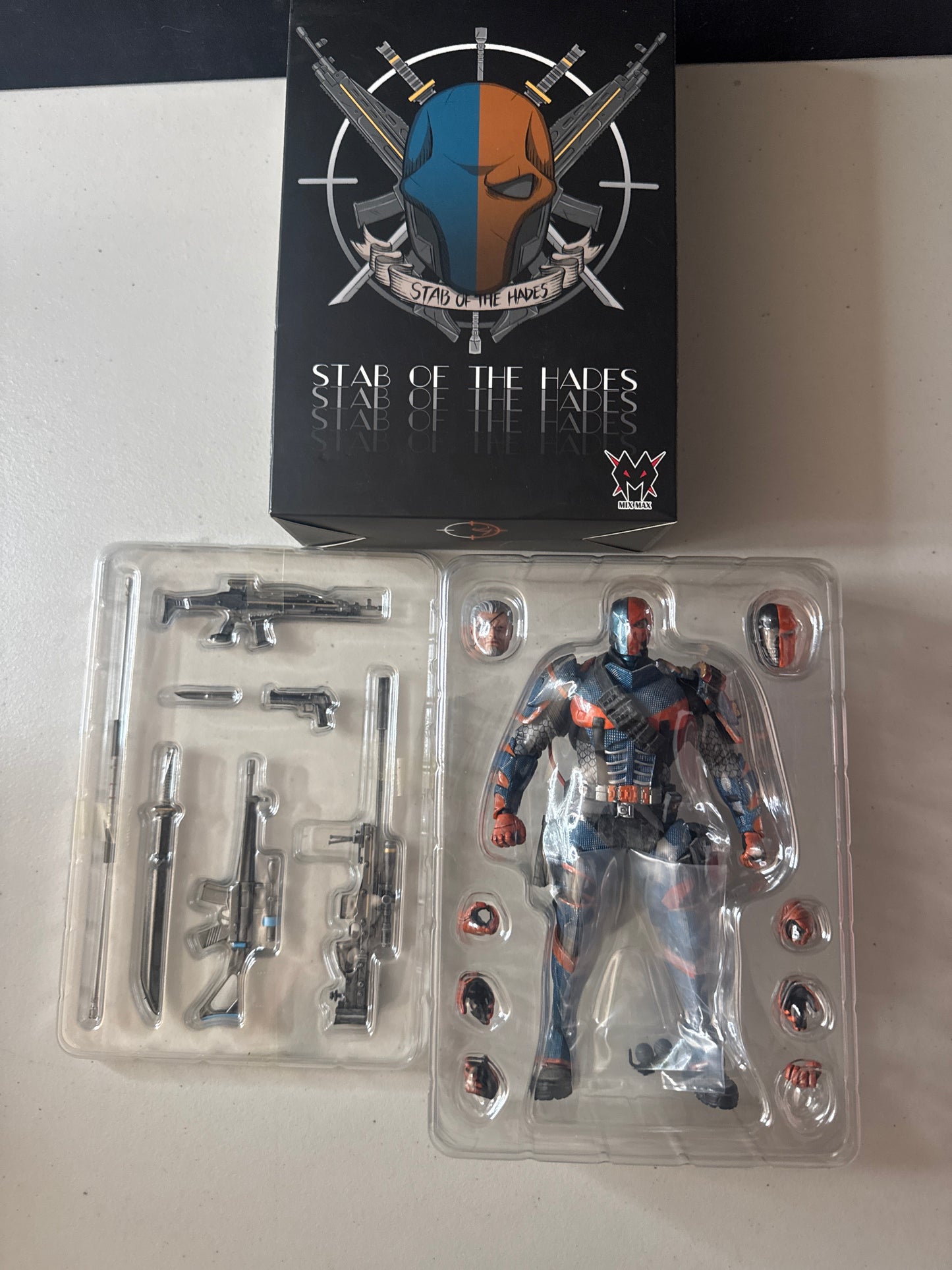 STAB OF THE HADES DEATHSTROKE  By MixMax MX07 MEZCO 3rd Party Complete & Minty!