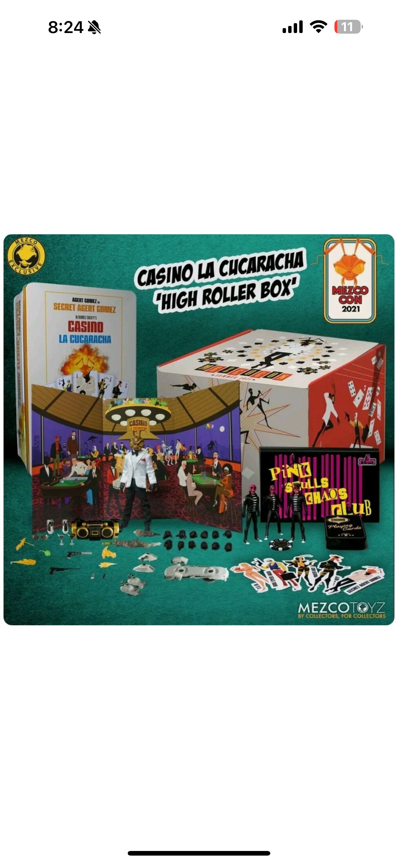 Mezco One:12 Mezco Con 2021 Summer Edition Casino High Roller Box