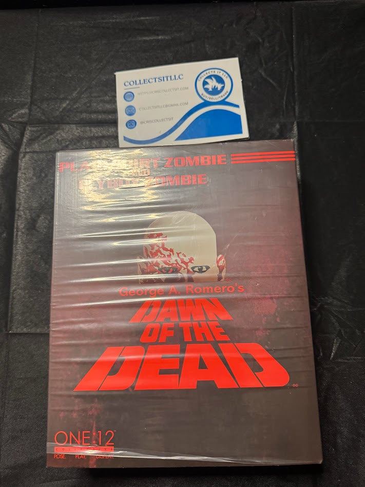 Mezco Toys One12 Collective Dawn of the Dead Flyboy & Plaid Shirt Zombie Figures