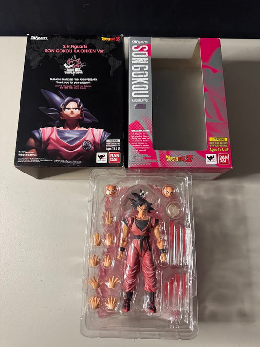 Sh Figuarts Kaoiken Goku World Tour Pre-owned