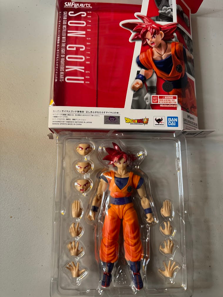 Sh Figuarts God Goku Pre-owned